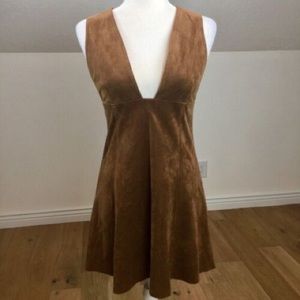 Aritizia Wilfred suede mini dress